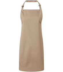 Premier 'Colours' Bib Apron PR150 - Khaki