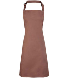 Premier 'Colours' Bib Apron PR150 - Mocha