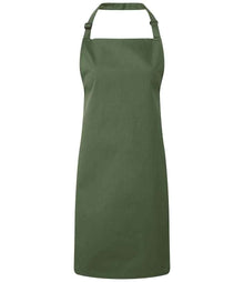 Premier 'Colours' Bib Apron PR150 - Moss