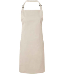 Premier 'Colours' Bib Apron PR150 - Natural