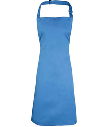 Premier 'Colours' Bib Apron PR150 - Sapphire Blue