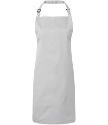 Premier 'Colours' Bib Apron PR150 - Silver