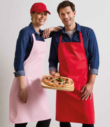 Premier 'Colours' Bib Apron PR150 - PR150 Strawberry Red Model