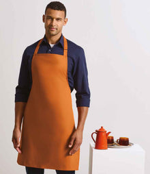 Premier 'Colours' Bib Apron PR150 - PR150 Terracotta Model