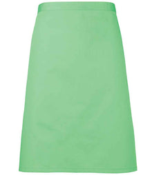 Premier 'Colours' Mid Length Apron PR151 - Apple Green