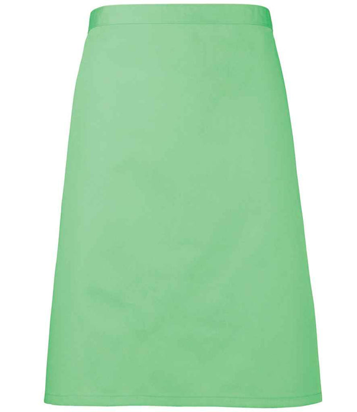 Premier 'Colours' Mid Length Apron PR151 - Apple Green