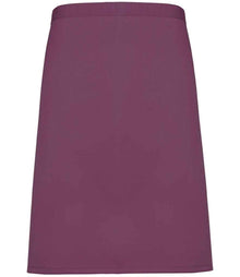 Premier 'Colours' Mid Length Apron PR151 - Aubergine