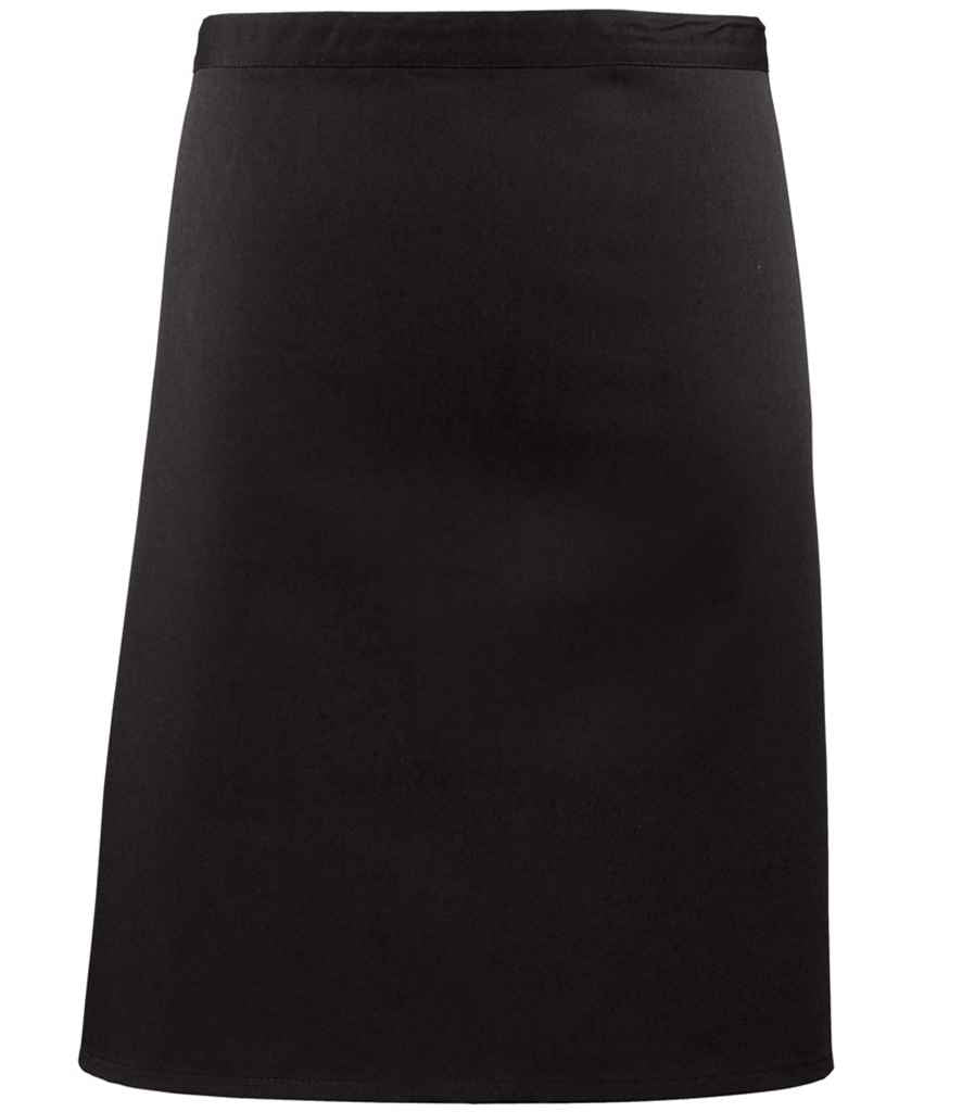 Premier 'Colours' Mid Length Apron PR151 - Black