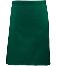 Premier 'Colours' Mid Length Apron PR151 - Bottle Green