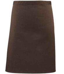 Premier 'Colours' Mid Length Apron PR151 - Brown