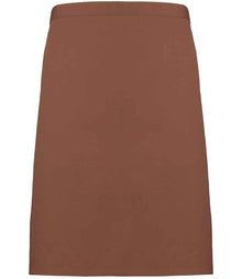 Premier 'Colours' Mid Length Apron PR151 - Mocha