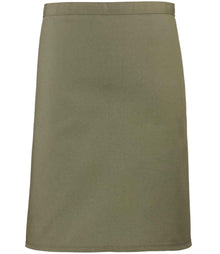 Premier 'Colours' Mid Length Apron PR151 - Olive Green