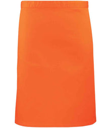 Premier 'Colours' Mid Length Apron PR151 - Orange