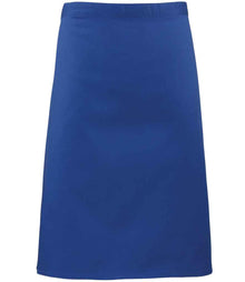 Premier 'Colours' Mid Length Apron PR151 - Royal Blue
