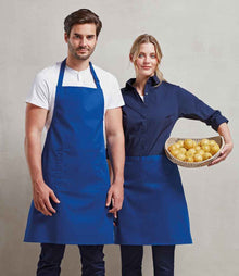 Premier 'Colours' Mid Length Apron PR151 - PR151 Royal Blue Model