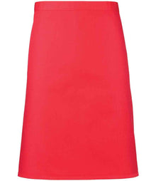 Premier 'Colours' Mid Length Apron PR151 - Strawberry Red
