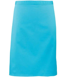 Premier 'Colours' Mid Length Apron PR151 - Turquoise Blue