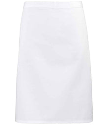 Premier 'Colours' Mid Length Apron PR151 - White