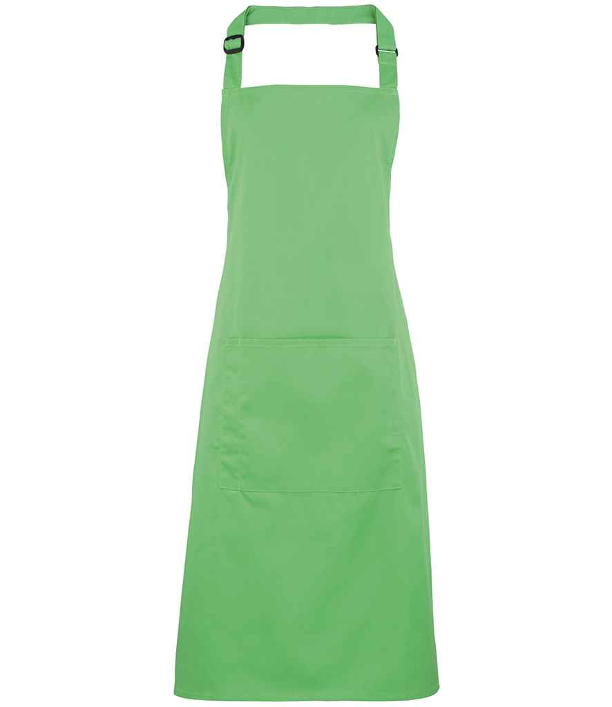 Premier 'Colours' Bib Apron with Pocket PR154 - Apple Green