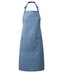 Premier 'Colours' Bib Apron with Pocket PR154 - Blue Denim