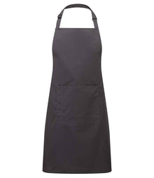 Premier 'Colours' Bib Apron with Pocket PR154 - Charcoal