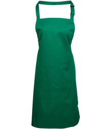 Premier 'Colours' Bib Apron with Pocket PR154 - Emerald