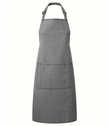 Premier 'Colours' Bib Apron with Pocket PR154 - Grey Denim