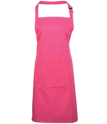 Premier 'Colours' Bib Apron with Pocket PR154 - Hot Pink