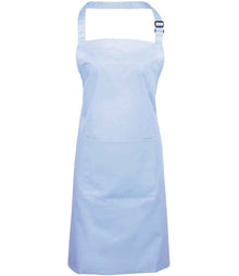 Premier 'Colours' Bib Apron with Pocket PR154 - Light Blue