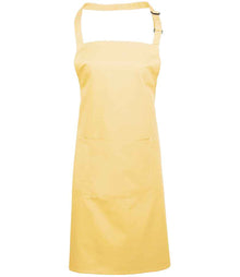 Premier 'Colours' Bib Apron with Pocket PR154 - Lemon