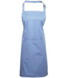 Premier 'Colours' Bib Apron with Pocket PR154 - Mid Blue
