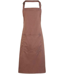 Premier 'Colours' Bib Apron with Pocket PR154 - Mocha