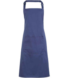 Premier 'Colours' Bib Apron with Pocket PR154 - Marine Blue