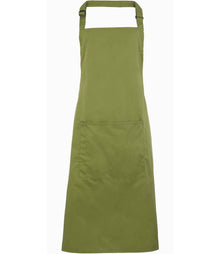 Premier 'Colours' Bib Apron with Pocket PR154 - Oasis Green