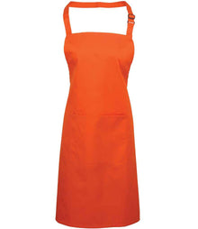 Premier 'Colours' Bib Apron with Pocket PR154 - Orange