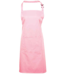 Premier 'Colours' Bib Apron with Pocket PR154 - Pink
