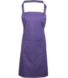 Premier 'Colours' Bib Apron with Pocket PR154 - Purple