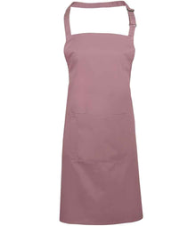 Premier 'Colours' Bib Apron with Pocket PR154 - Rose