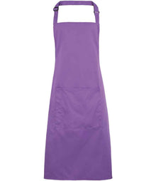 Premier 'Colours' Bib Apron with Pocket PR154 - Rich Violet