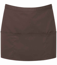 Premier 'Colours' 3 Pocket Apron PR155 - Brown