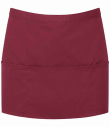 Premier 'Colours' 3 Pocket Apron PR155 - Burgundy