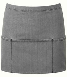 Premier 'Colours' 3 Pocket Apron PR155 - Grey Denim