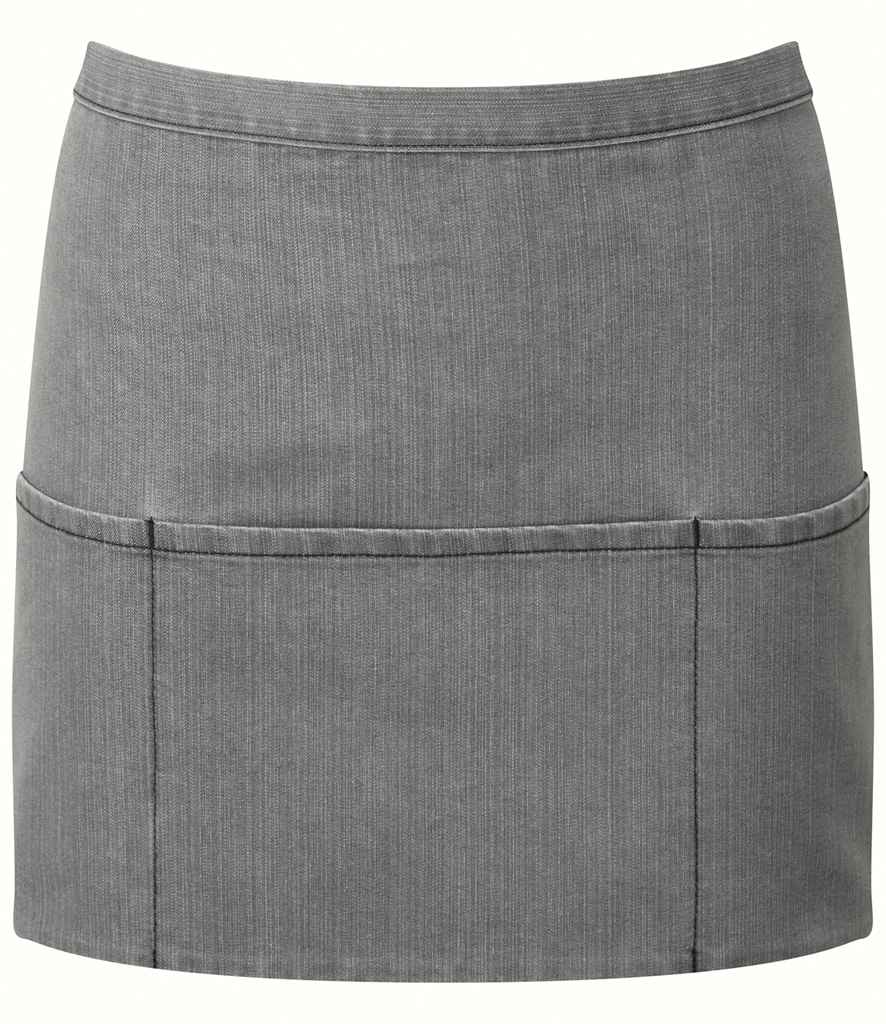 Premier 'Colours' 3 Pocket Apron PR155 - Grey Denim