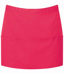 Premier 'Colours' 3 Pocket Apron PR155 - Hot Pink