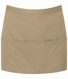 Premier 'Colours' 3 Pocket Apron PR155 - Khaki