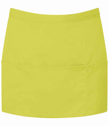 Premier 'Colours' 3 Pocket Apron PR155 - Lime Green