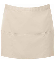 Premier 'Colours' 3 Pocket Apron PR155 - Natural