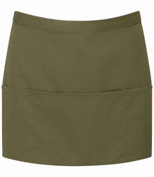 Premier 'Colours' 3 Pocket Apron PR155 - Olive Green