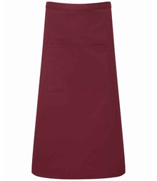 Premier 'Colours' Bar Apron PR158 - Burgundy