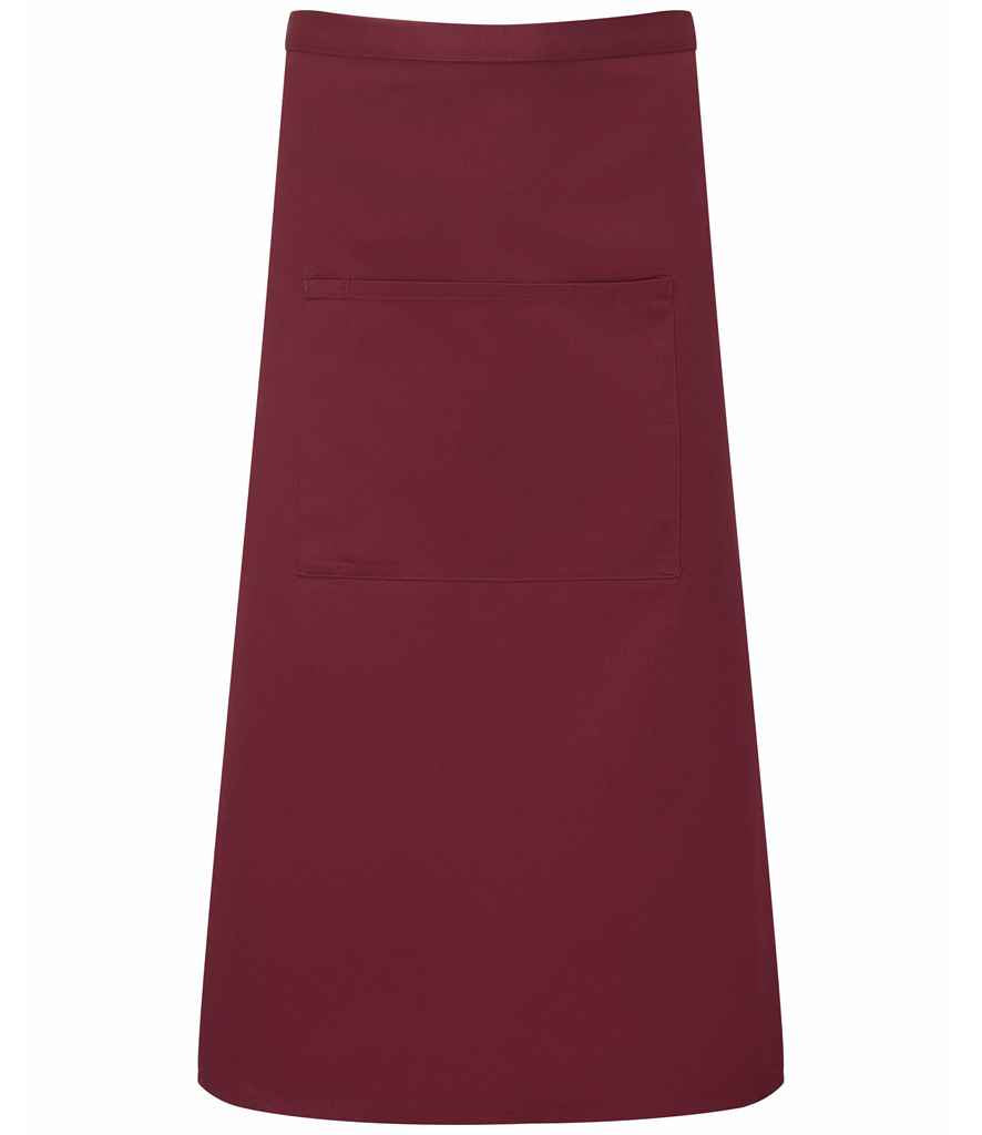 Premier 'Colours' Bar Apron PR158 - Burgundy